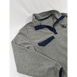 Men's Dri Duck‎  Fleece Pullover Gray Adult Large Falcon Logo